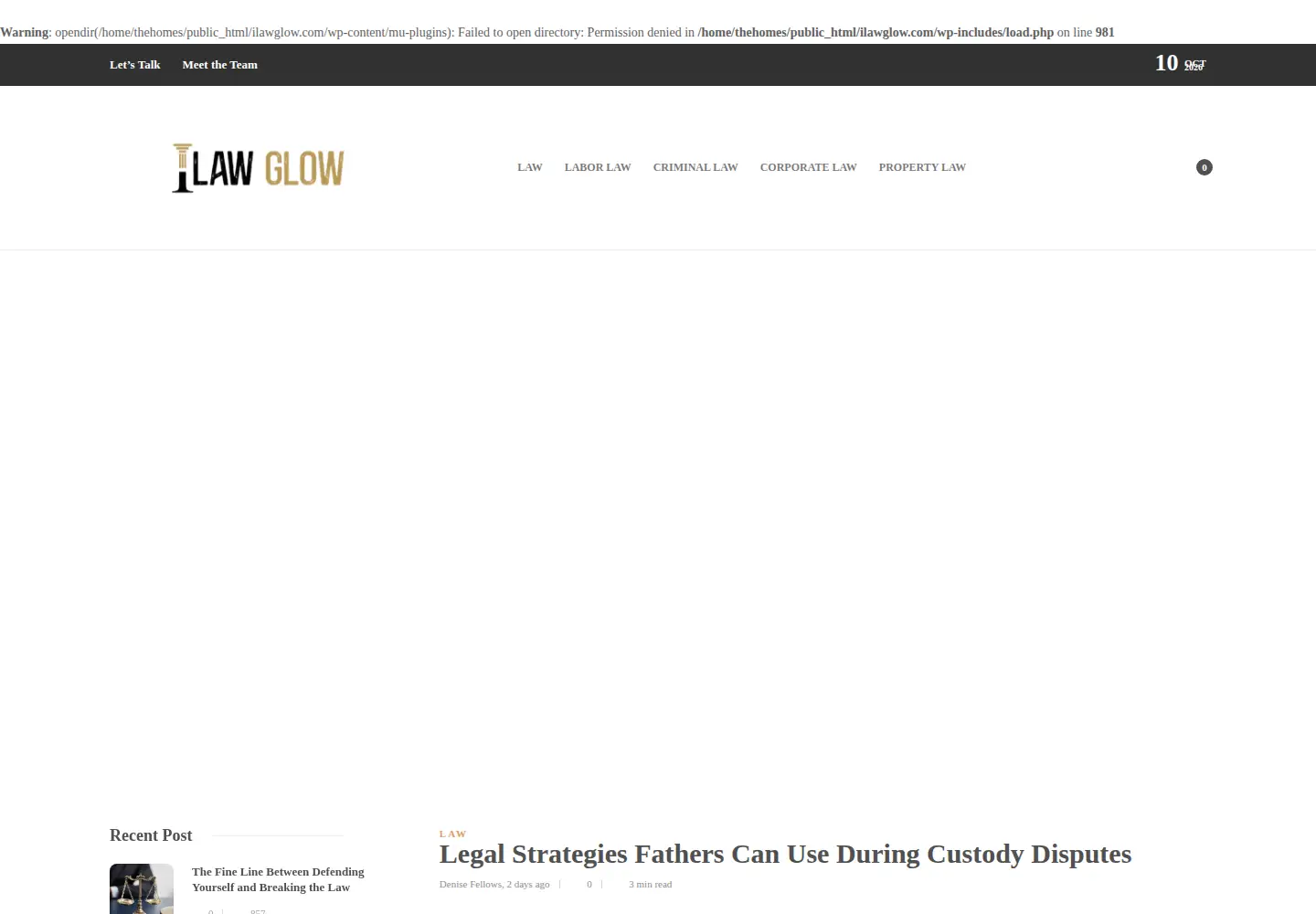 Screenshot of ilawglow.com