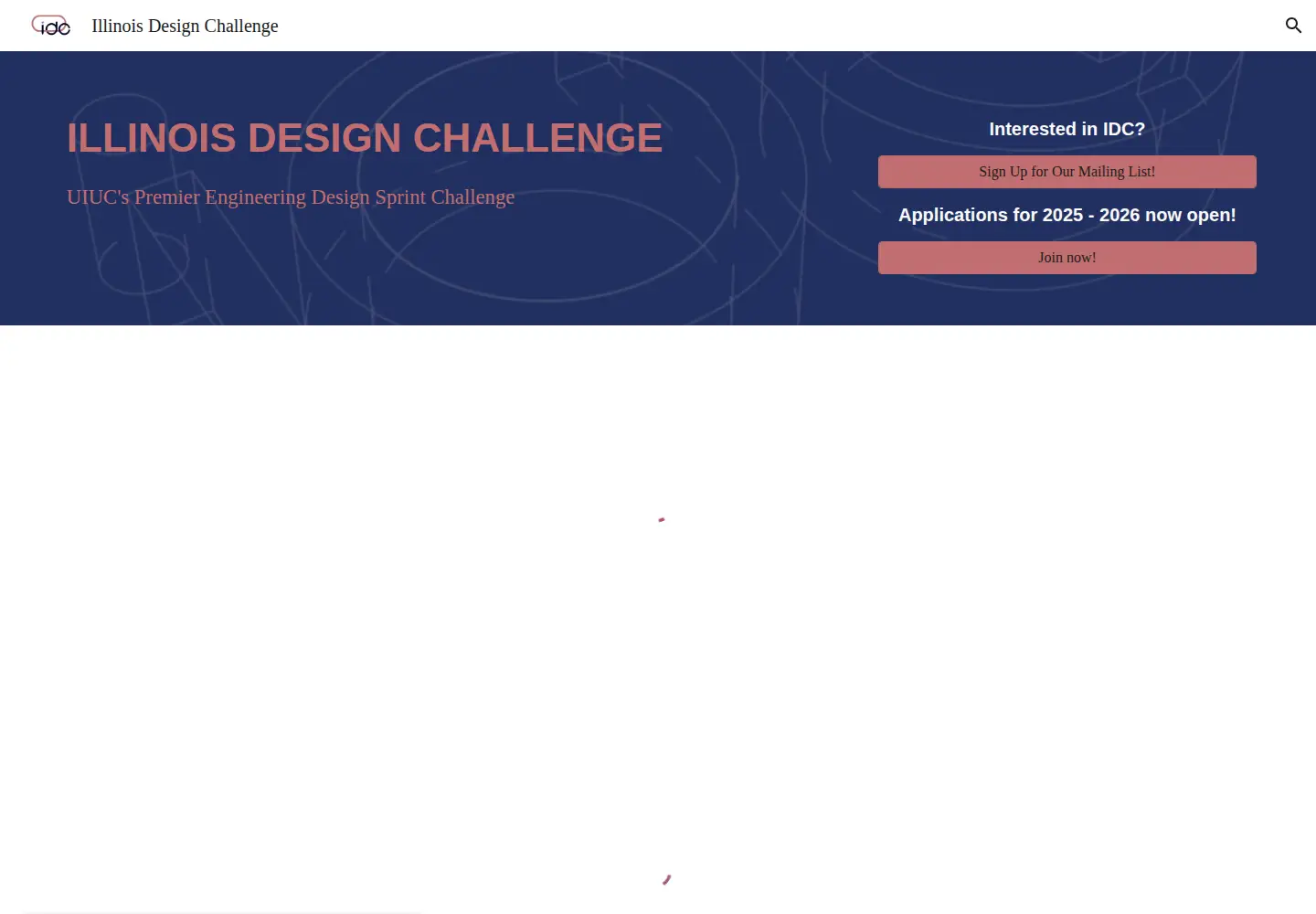 Screenshot of illinoisdesignchallenge.com
