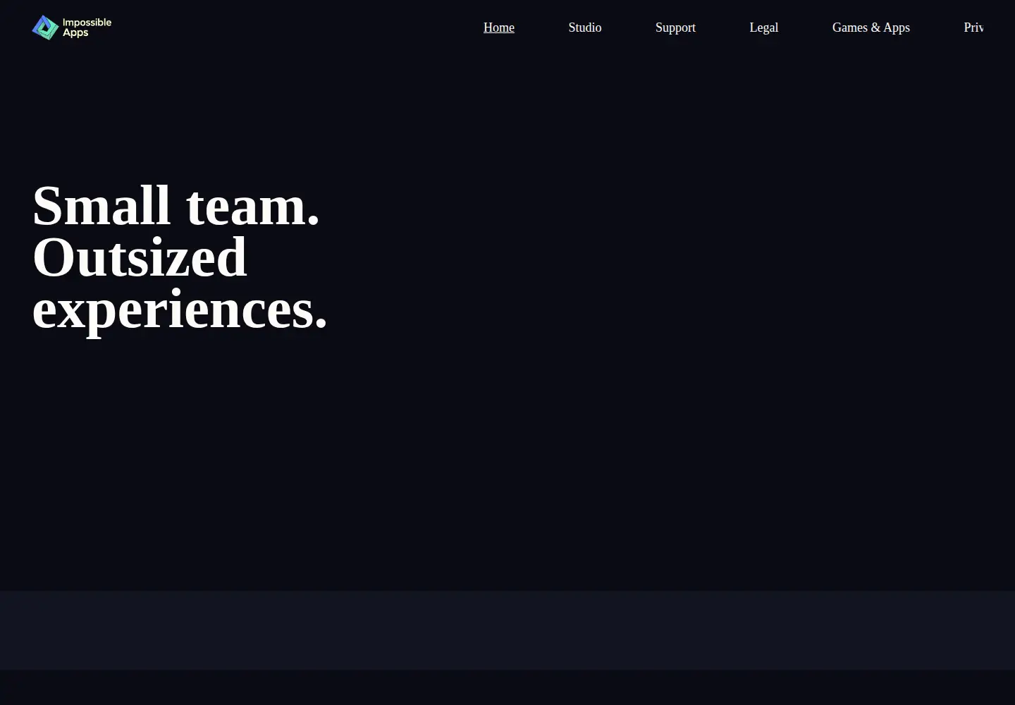 Screenshot of impossibleapps.com