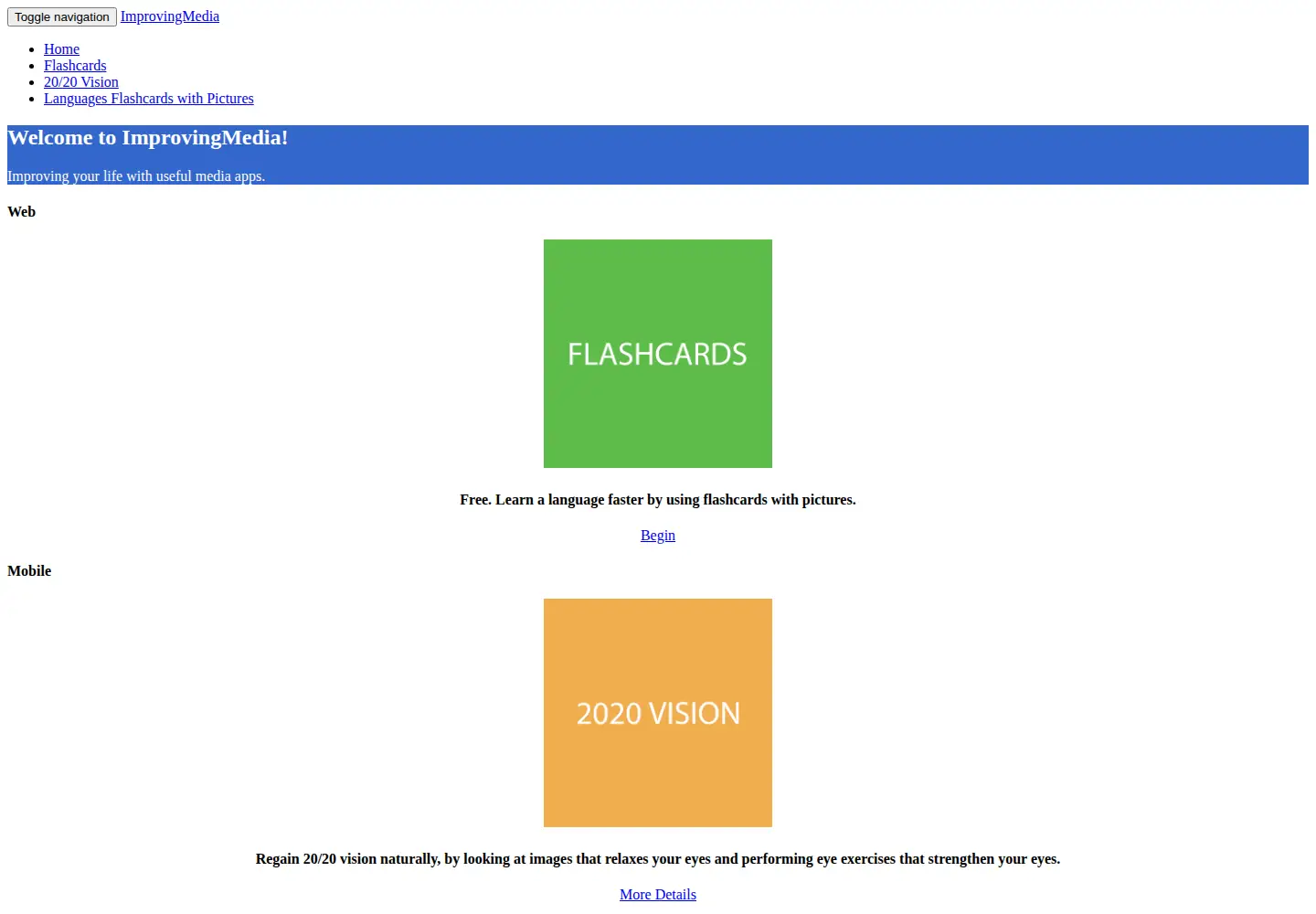 Screenshot of improvingmedia.com