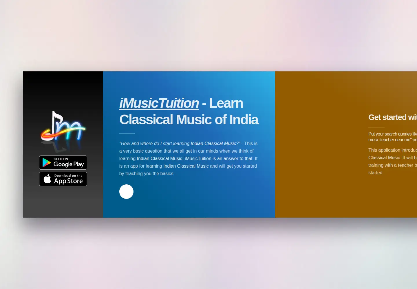 Captured homepage of imusictuition.com in the current scan