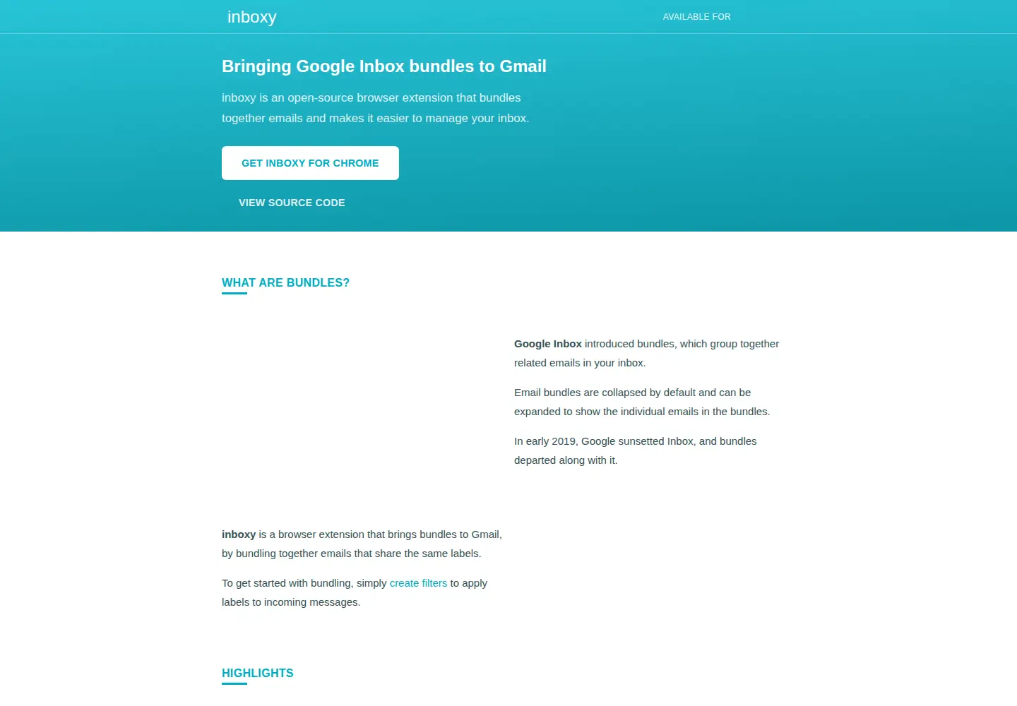 Screenshot of inboxymail.com