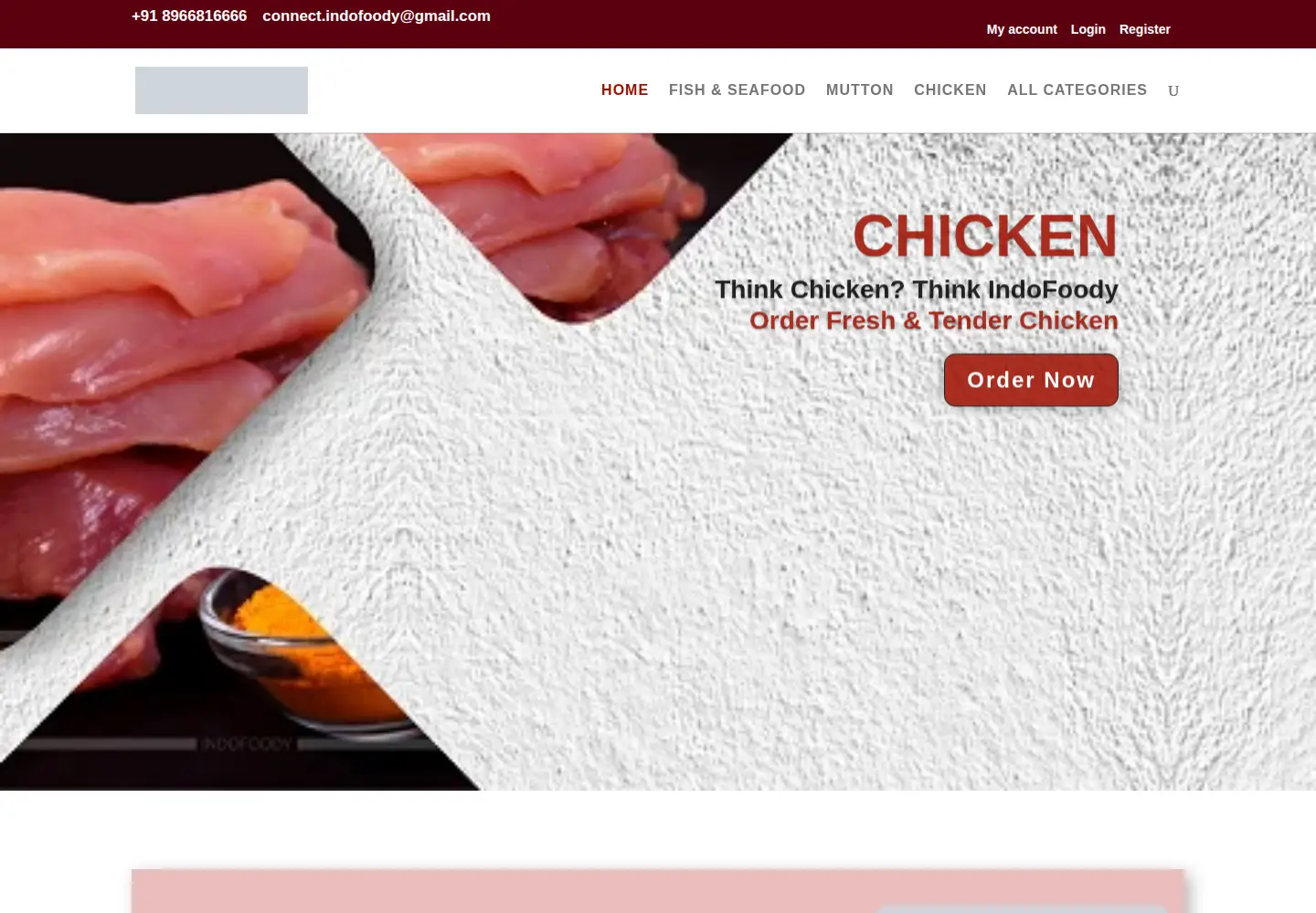 Captured homepage of indofoody.com in the current scan