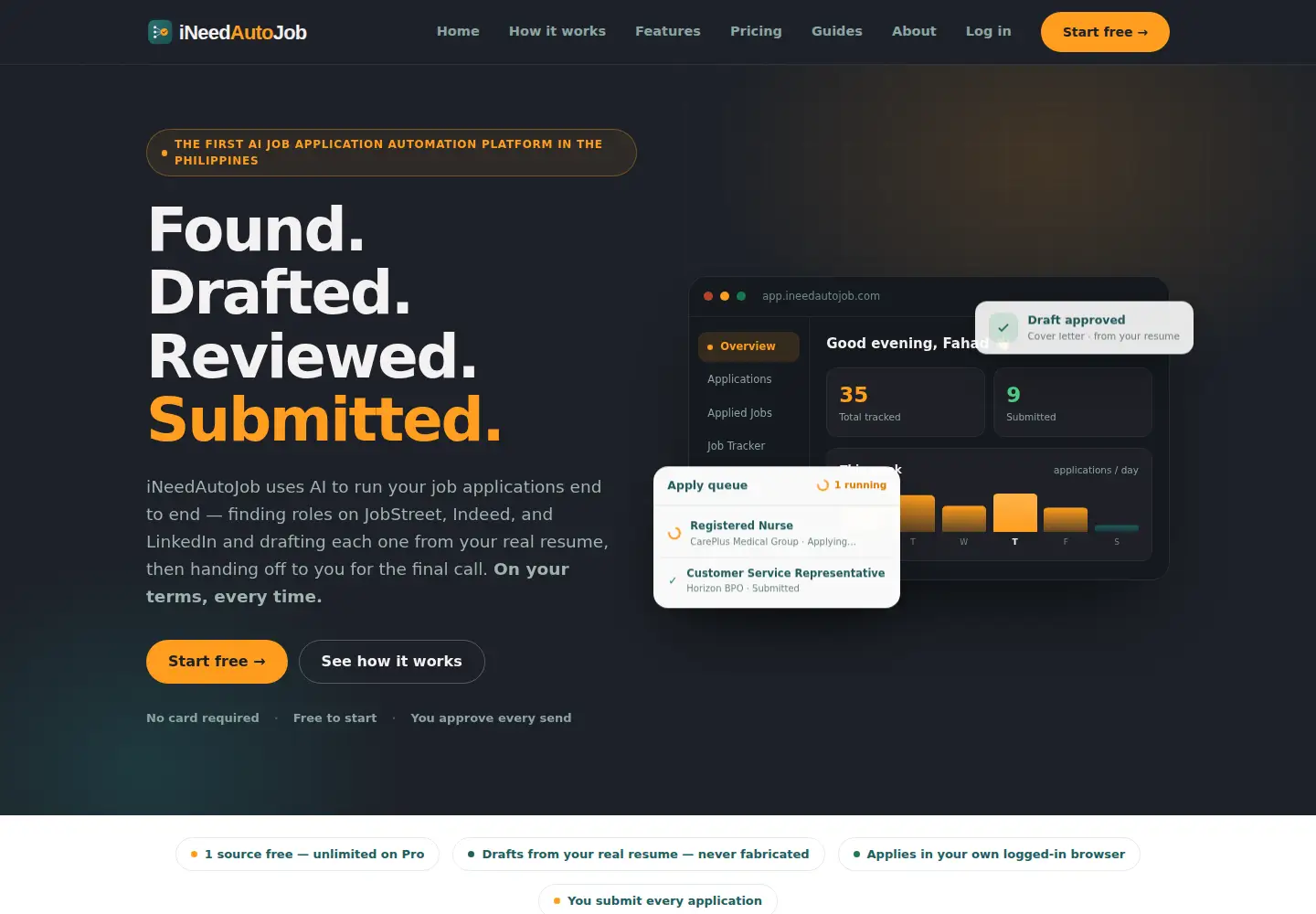 Screenshot of ineedautojob.com