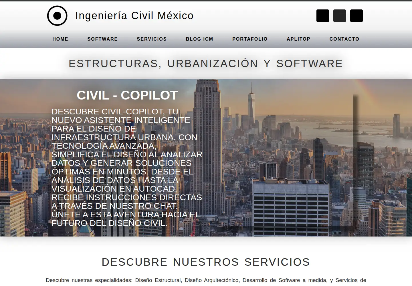 Screenshot of ingenieriacivilmexico.com