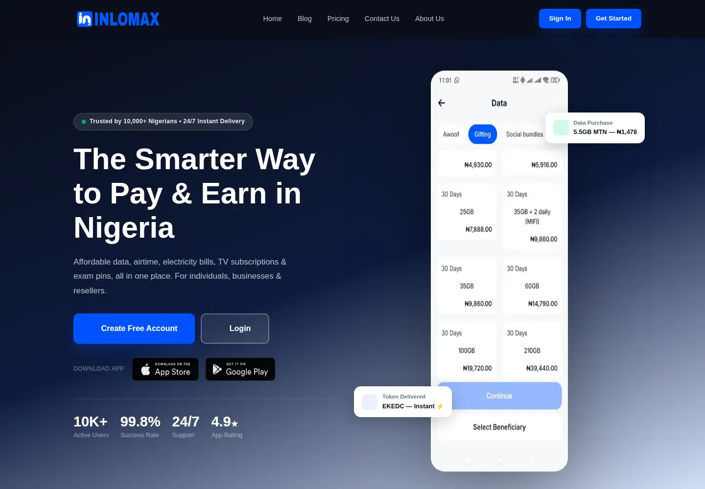 Screenshot of inlomax.com