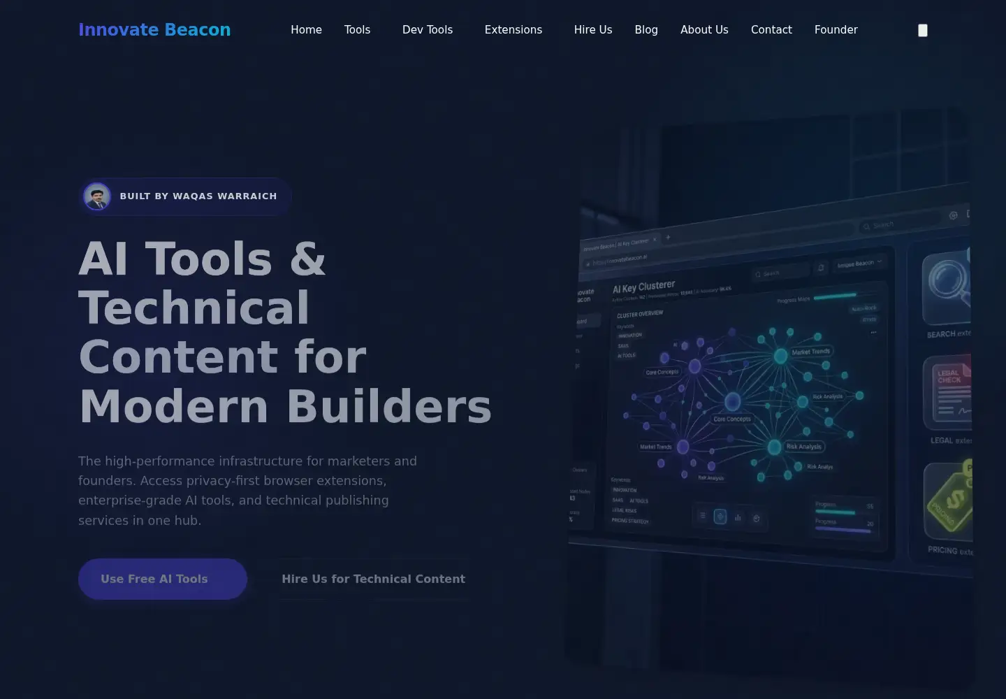 Screenshot of innovatebeacon.com