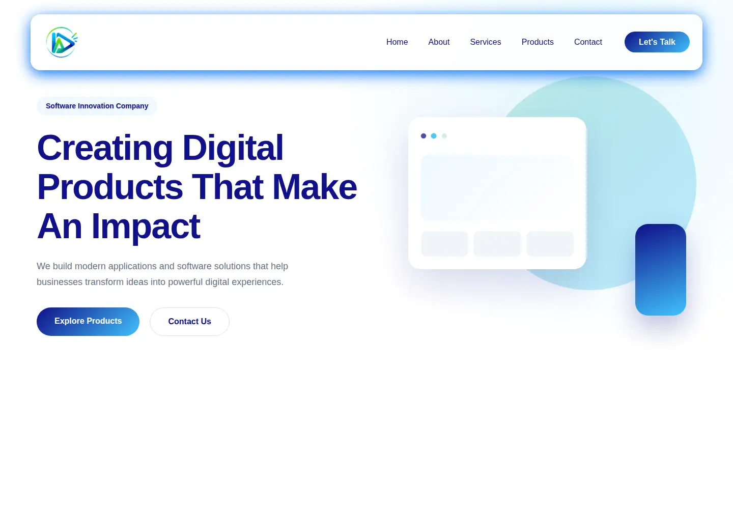 Captured homepage of innovativeappsvalley.com in the current scan