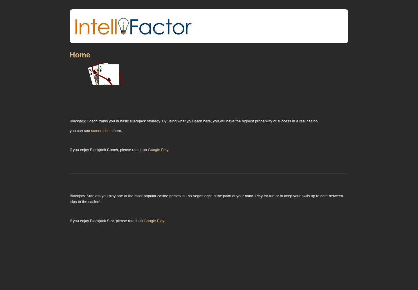 Screenshot of intellifactor.com
