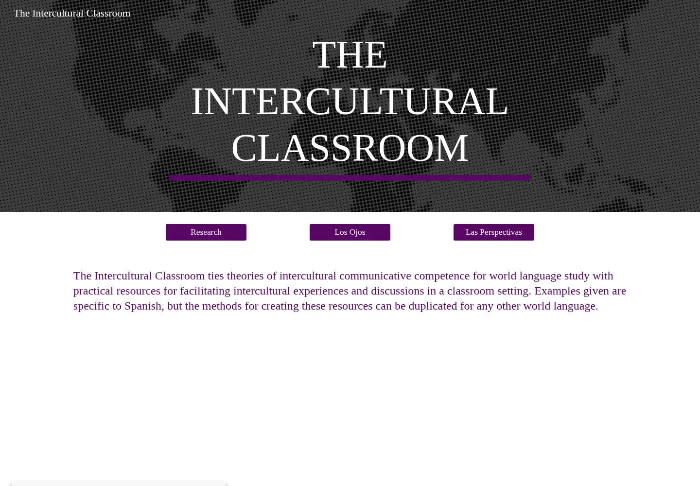 Screenshot of interculturalclassroom.com