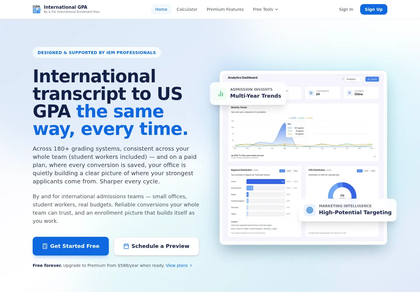 Screenshot of internationalgpa.com