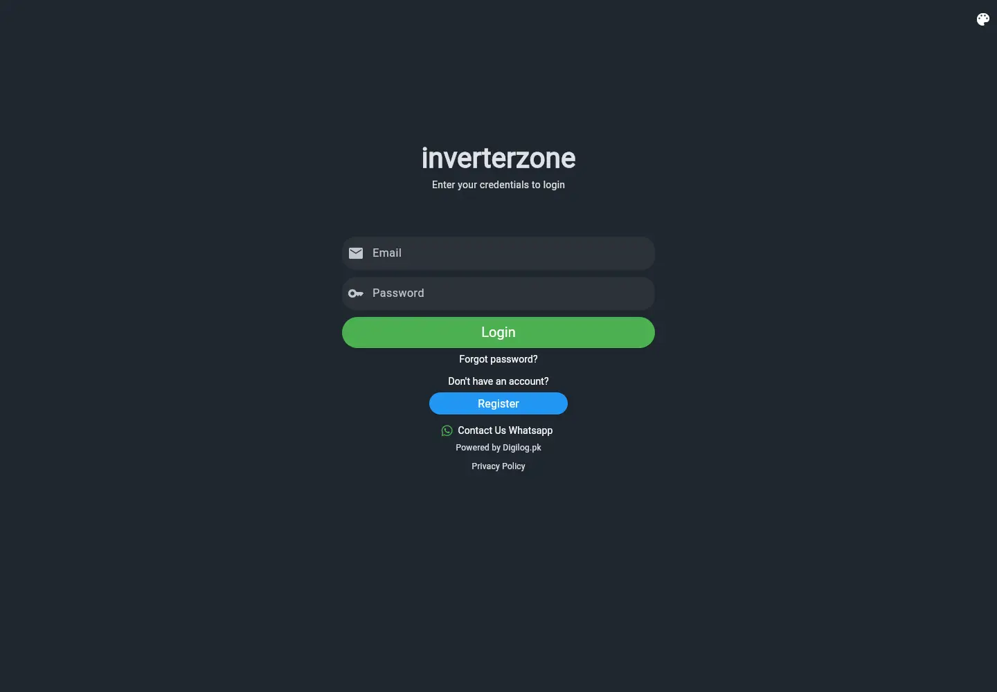 Captured homepage of inverterzone.com in the current scan