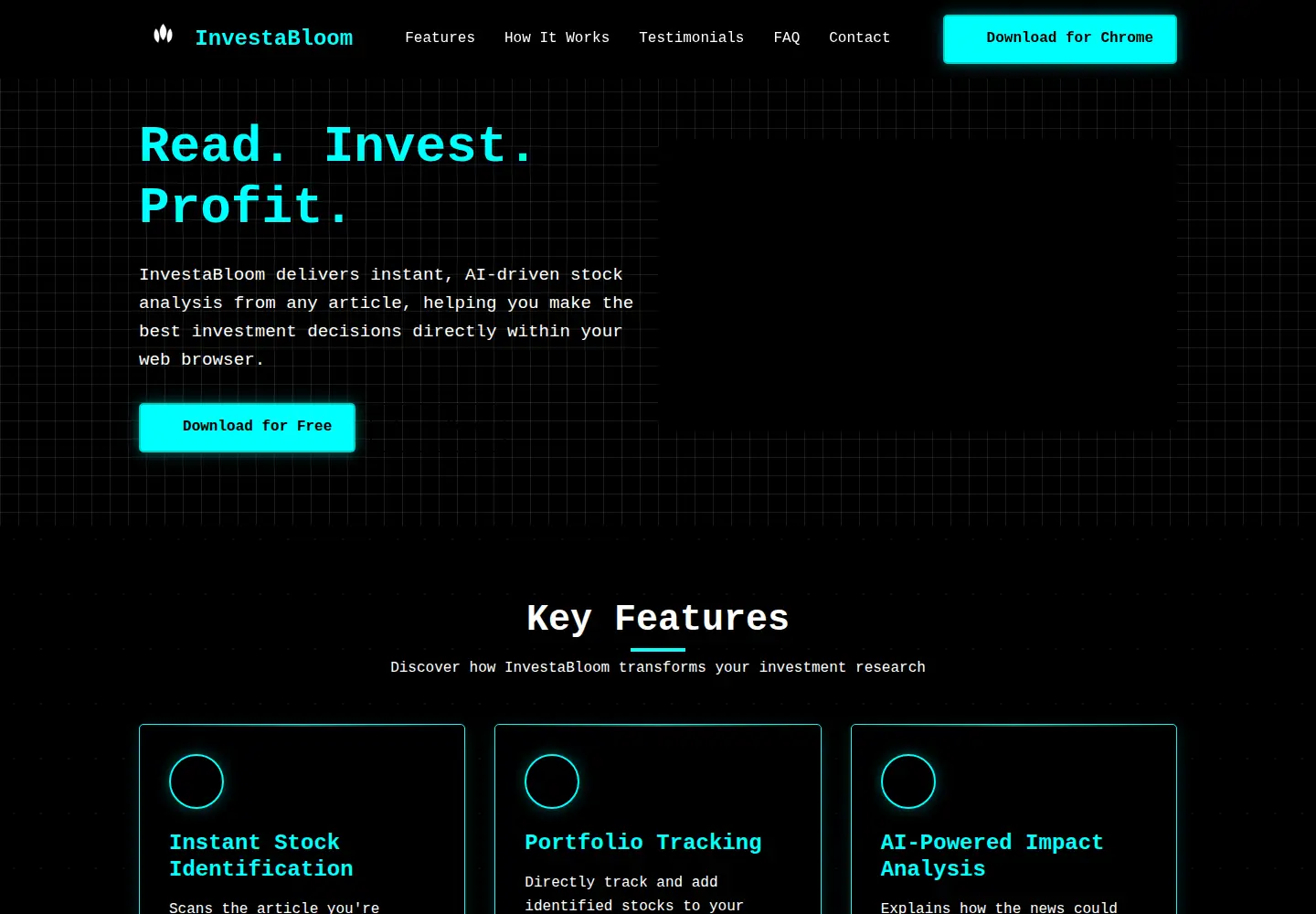 Screenshot of investabloom.com