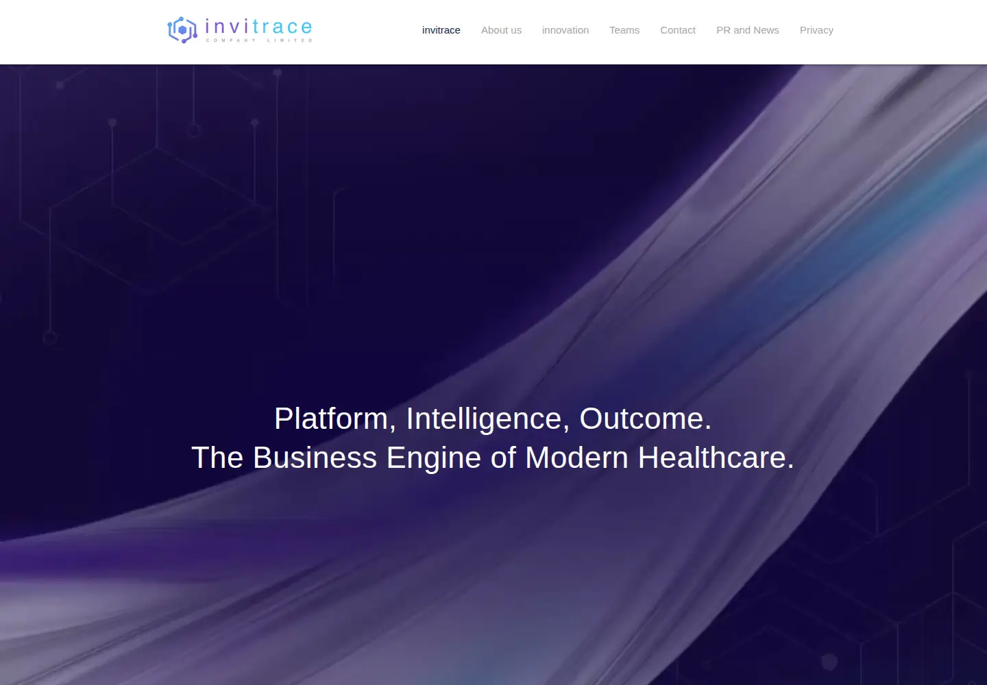 Screenshot of invitracehealth.com