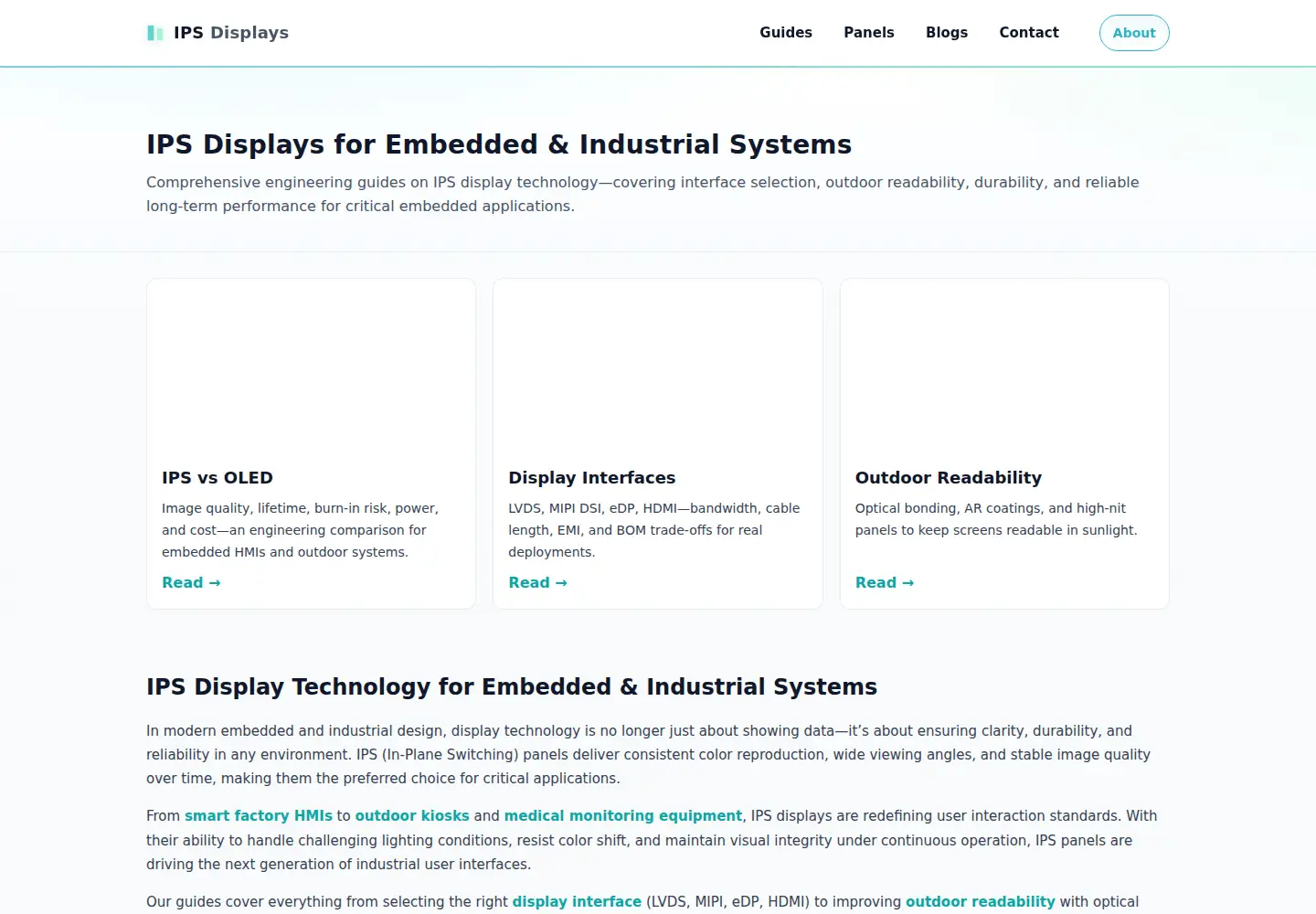 Screenshot of ips-displays.com