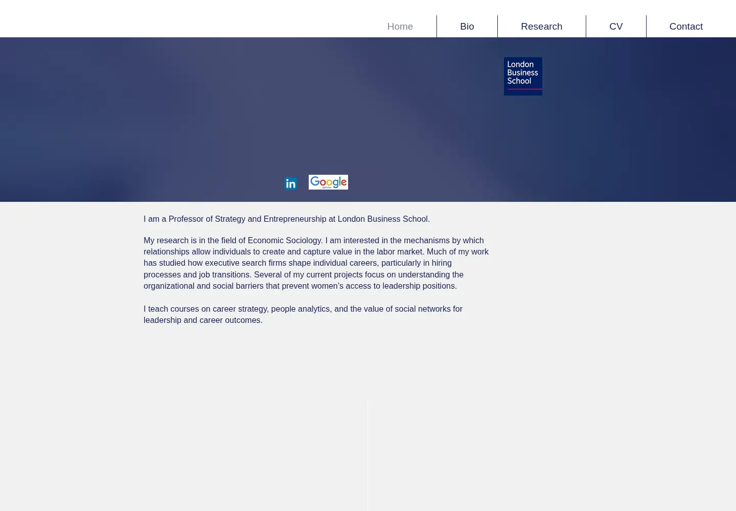 Captured homepage of isabelfernandezmateo.com in the current scan