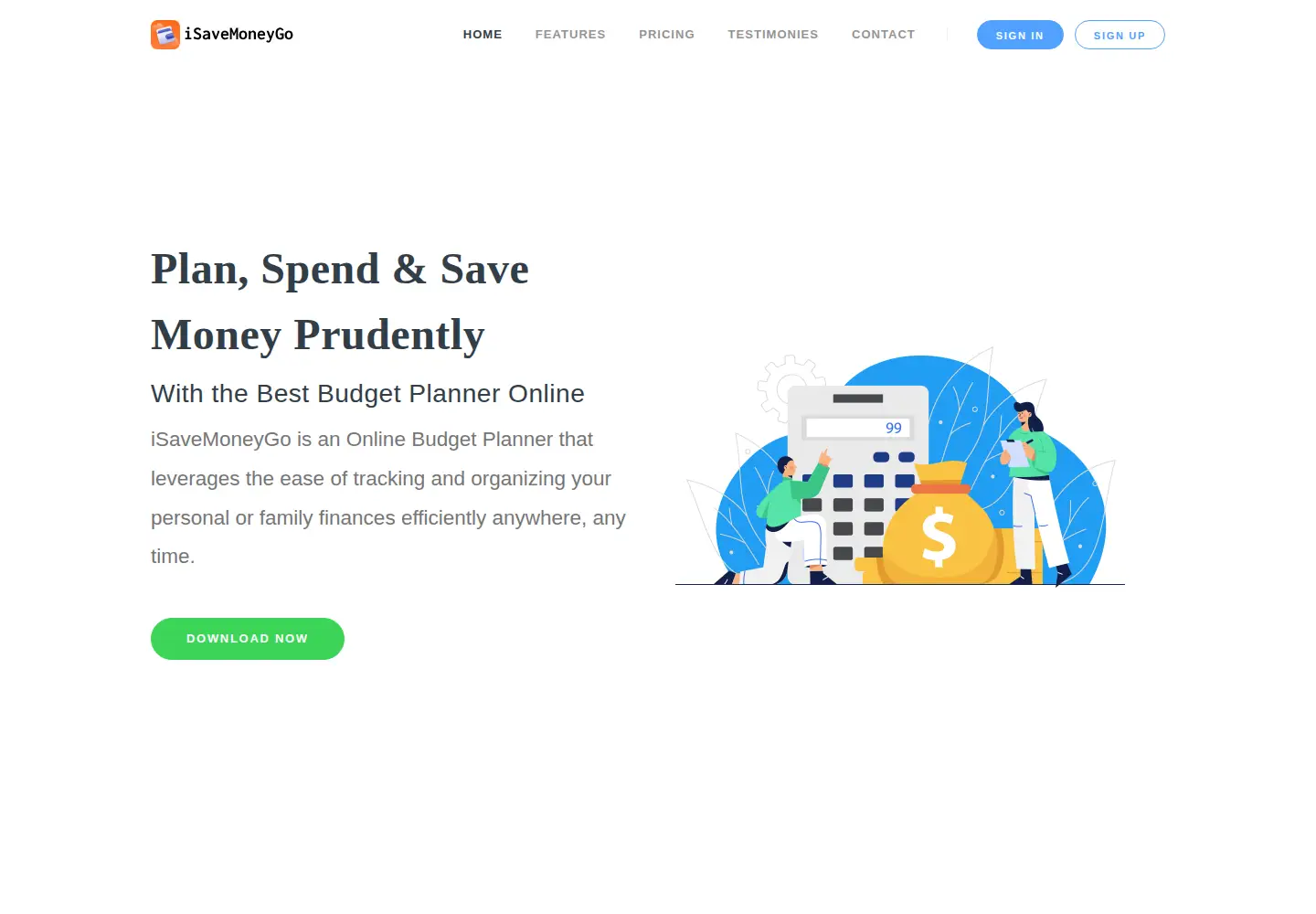 Screenshot of isavemoneygo.com