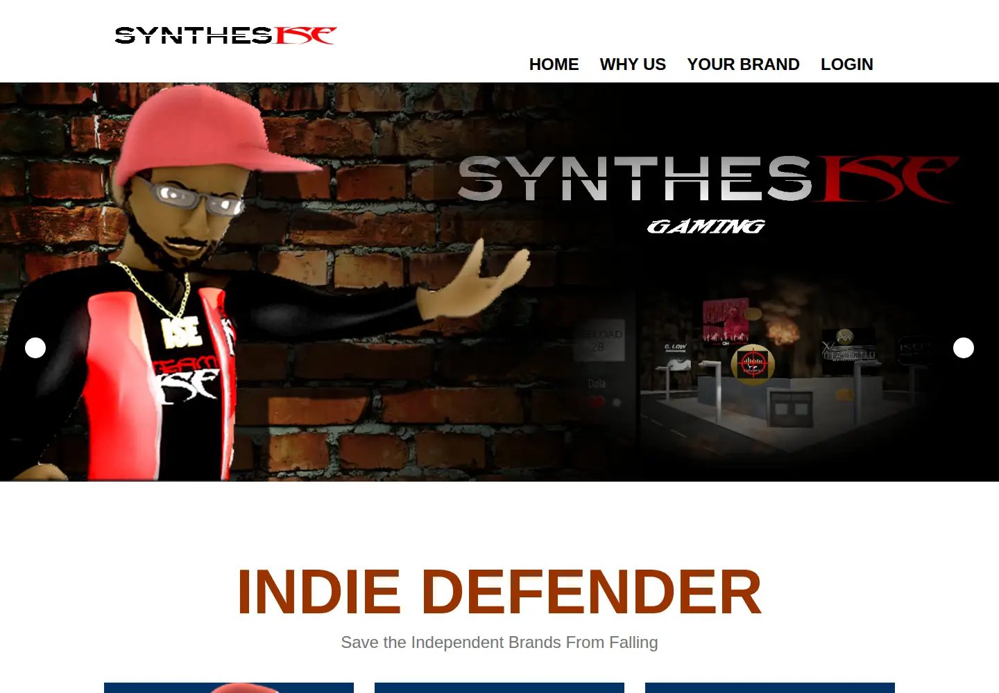 Captured homepage of ise-synthesise.com in the current scan