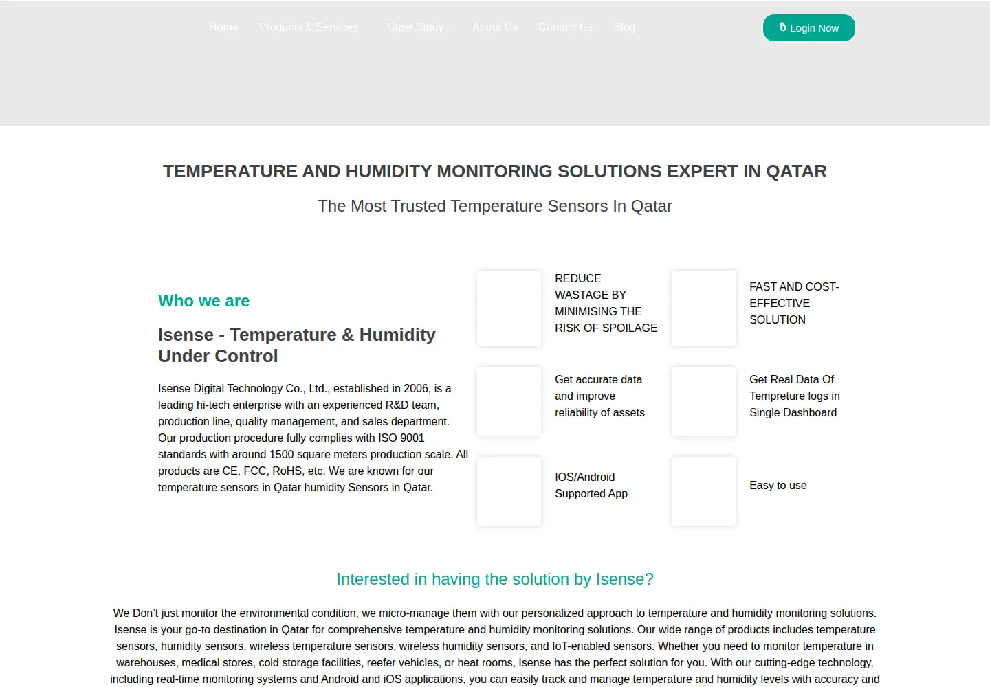 Screenshot of isenseonline.com