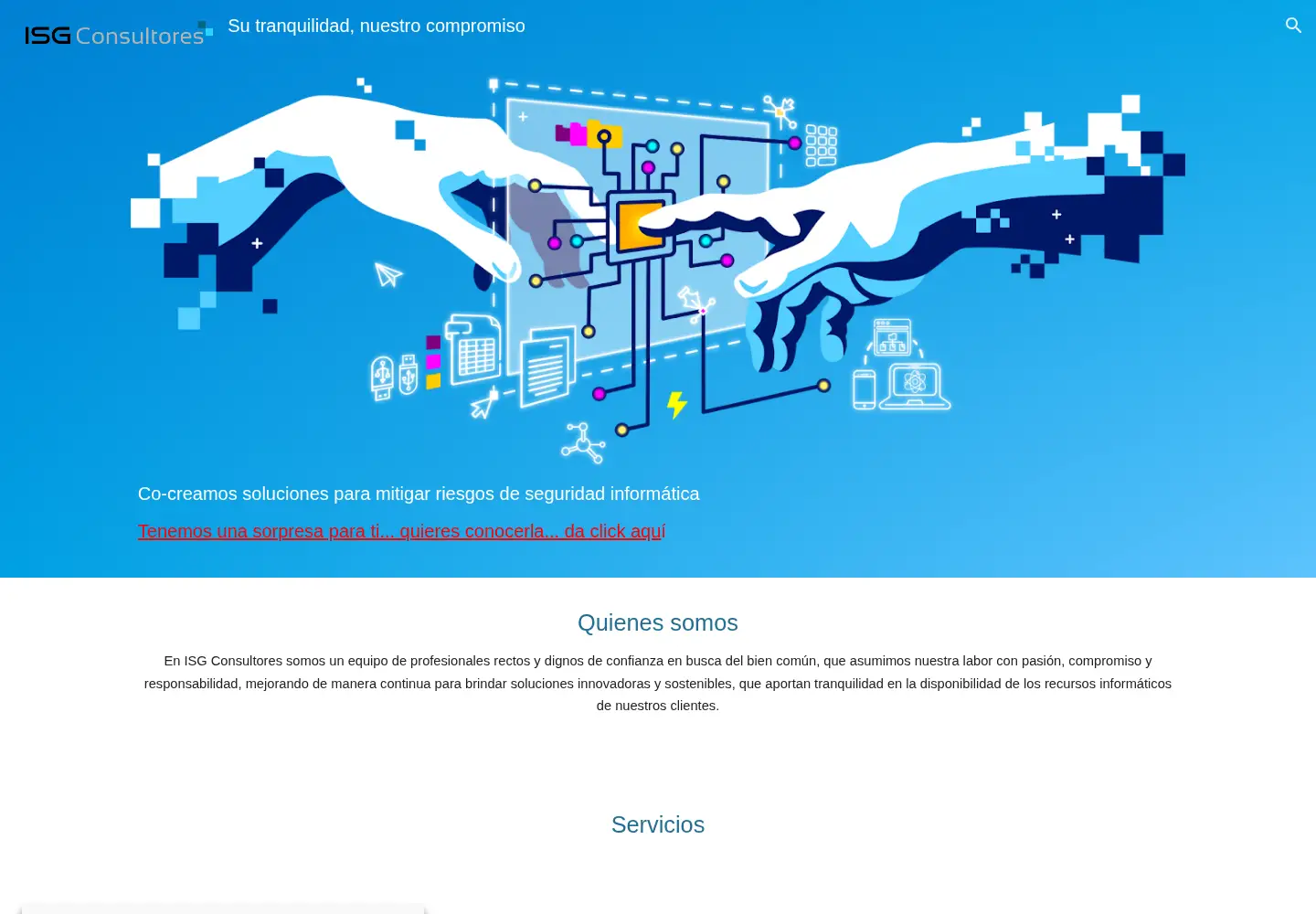 Screenshot of isgconsultores.com