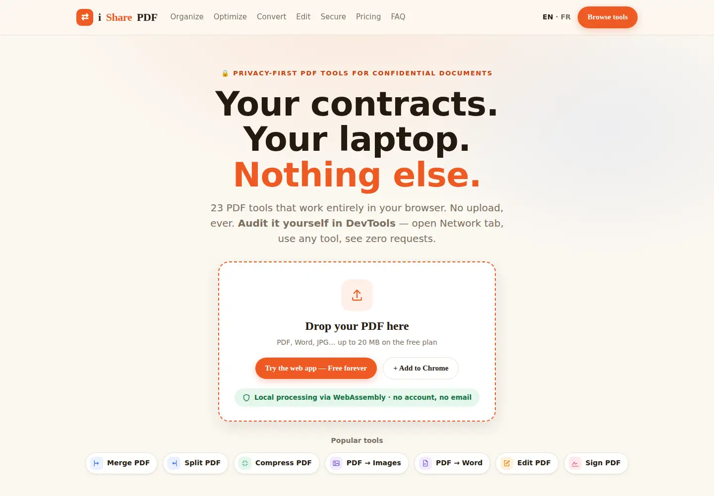 Screenshot of isharepdf.com