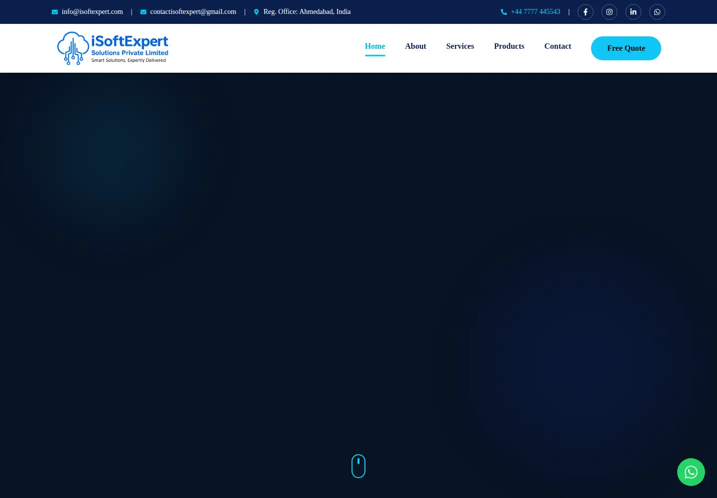 Captured homepage of isoftexpert.com in the current scan