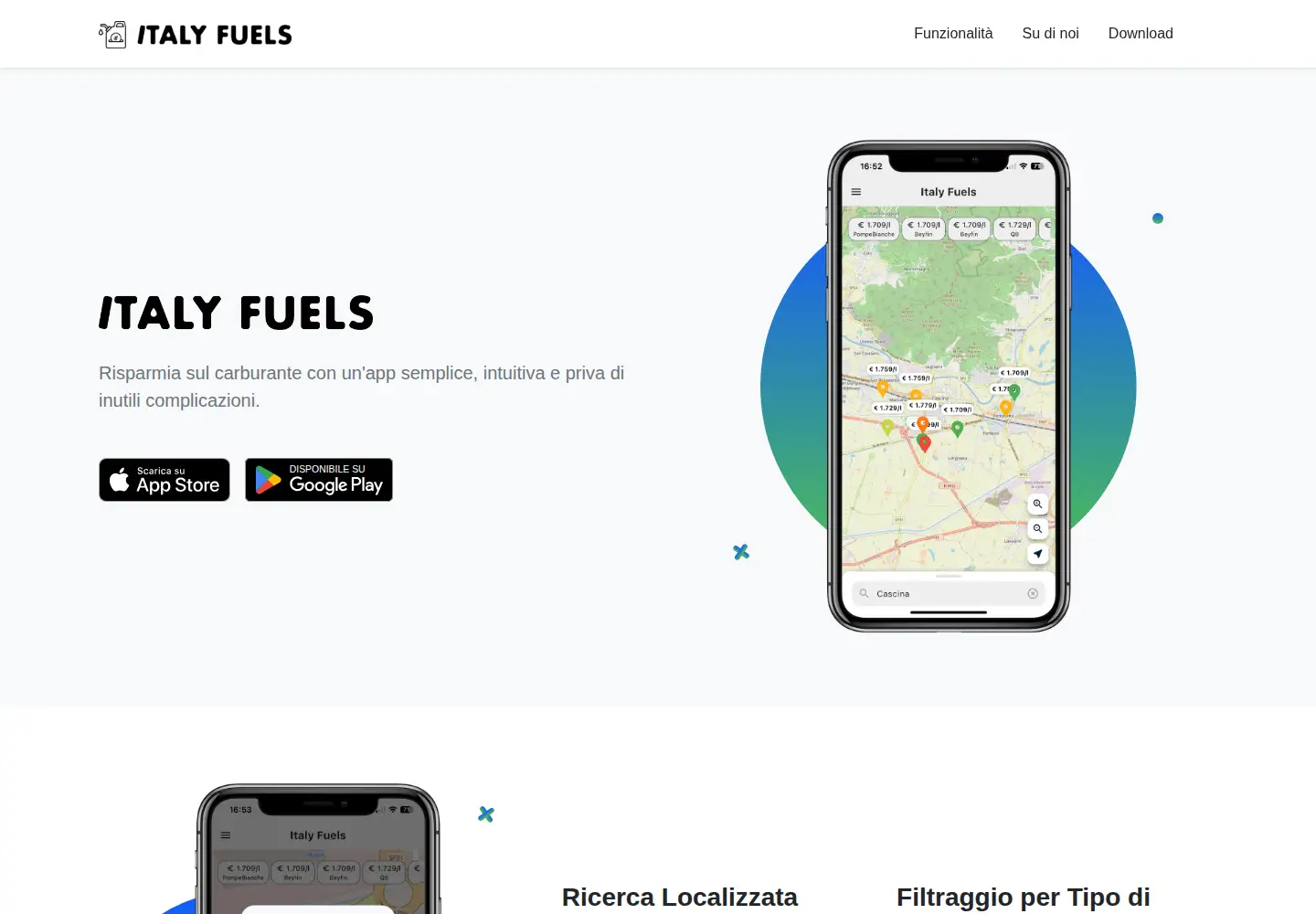 Screenshot of italyfuels.com