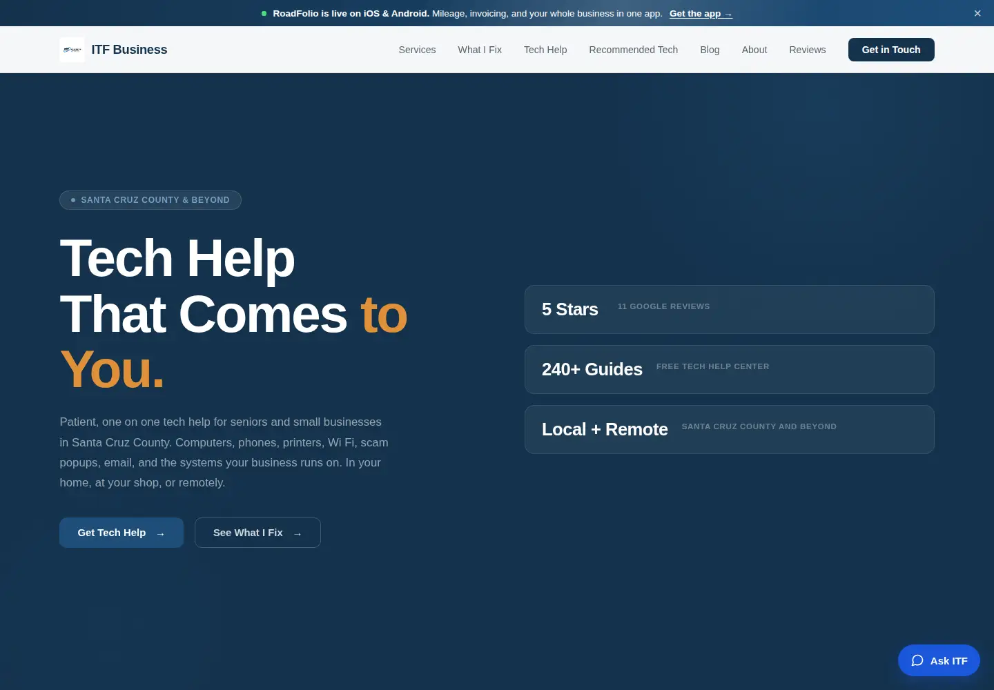 Screenshot of itfbusiness.com