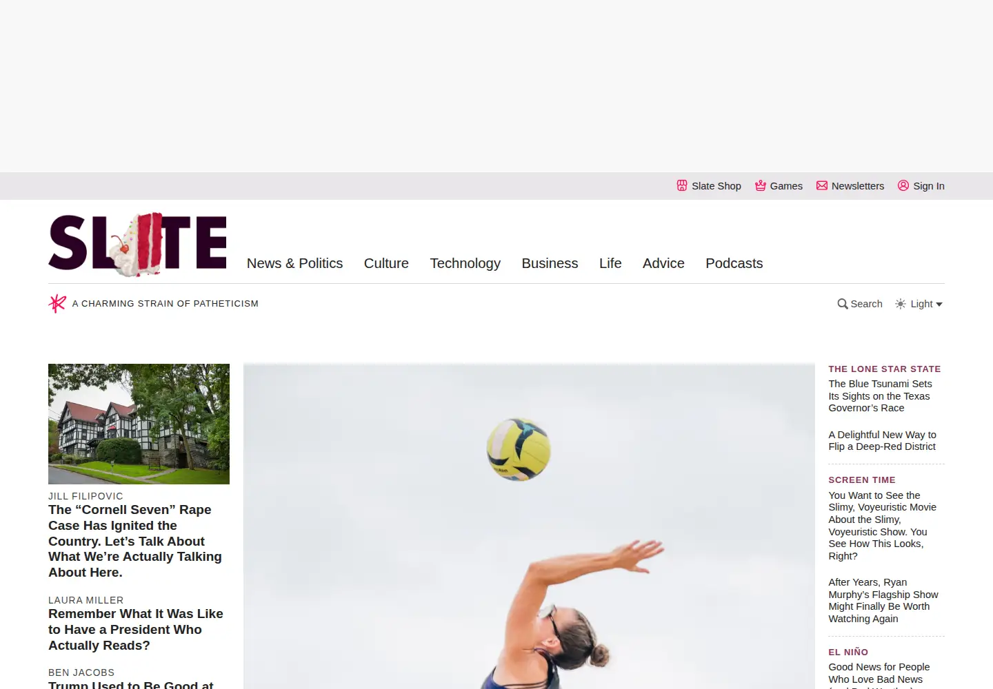 Screenshot of slate.com