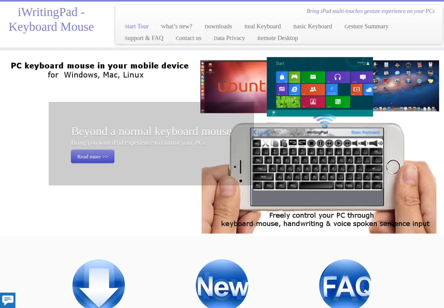 Screenshot of iwritingpad.com