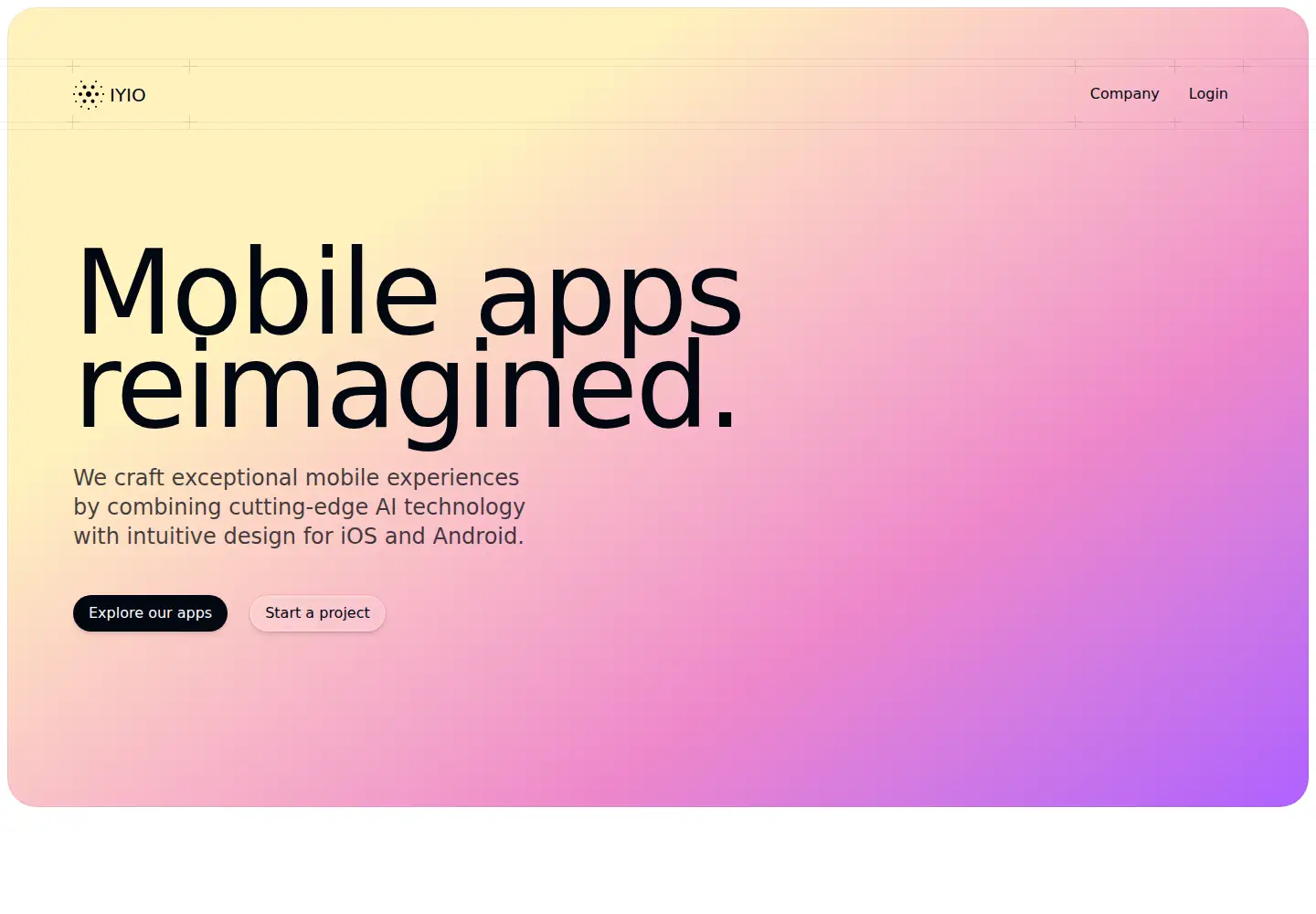 Screenshot of iyio.com