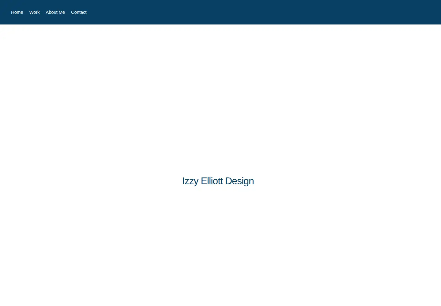 Captured homepage of izzyelliottdesign.com in the current scan