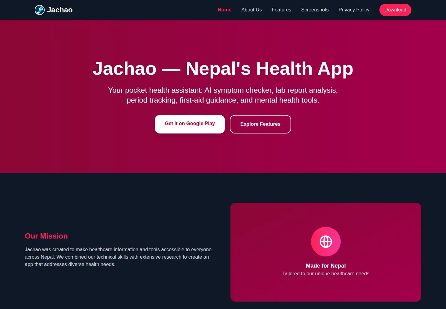 Captured homepage of jachaoo.com in the current scan