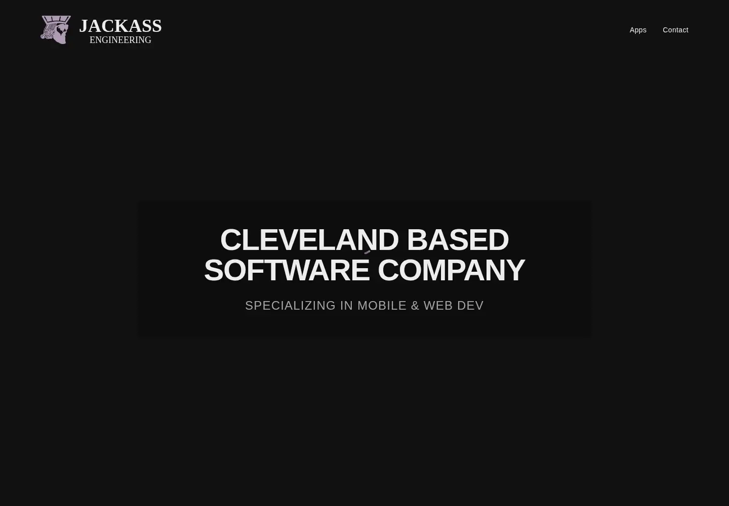 Captured homepage of jackassengineering.com in the current scan