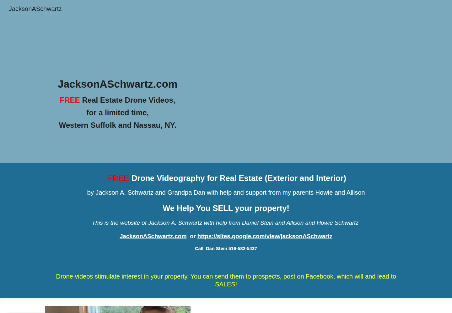 Captured homepage of jacksonaschwartz.com in the current scan