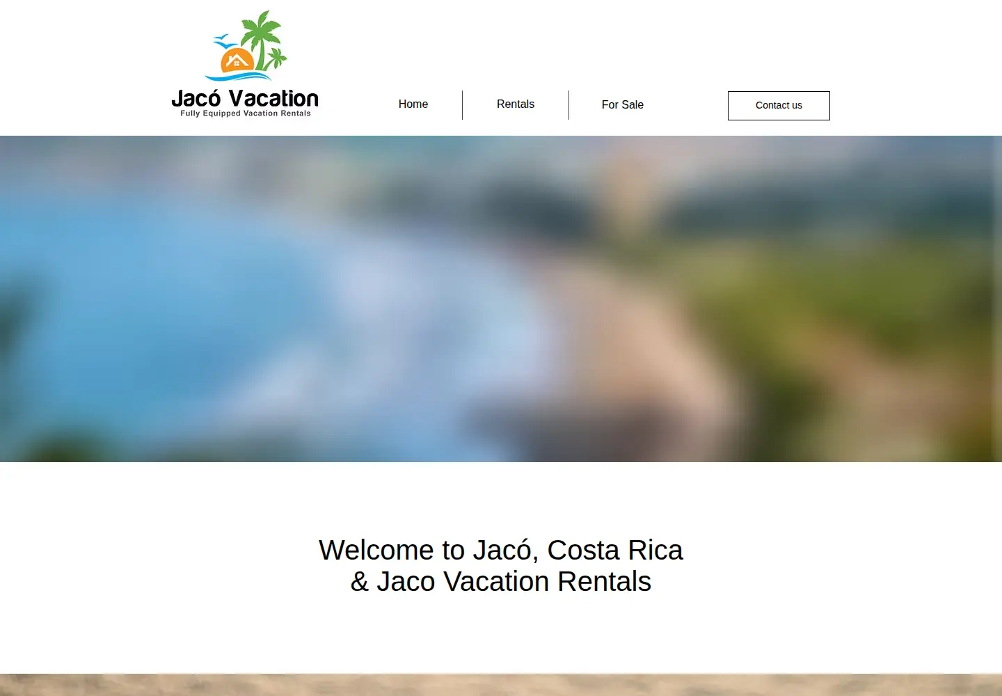 Captured homepage of jacovacation.com in the current scan