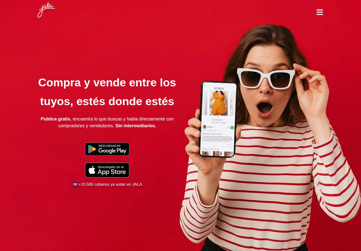 Captured homepage of jala-app.com in the current scan
