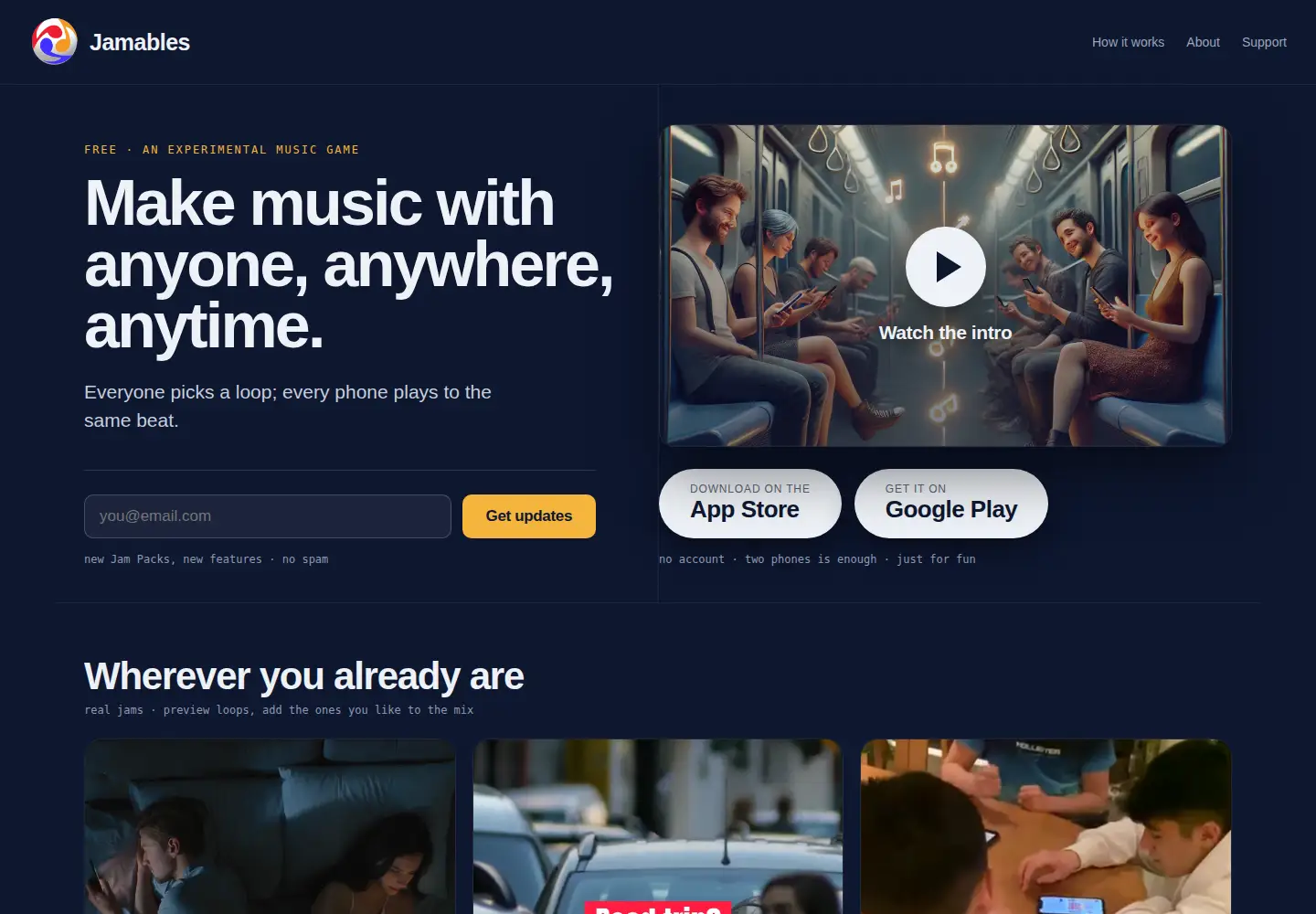 Screenshot of jamables.com