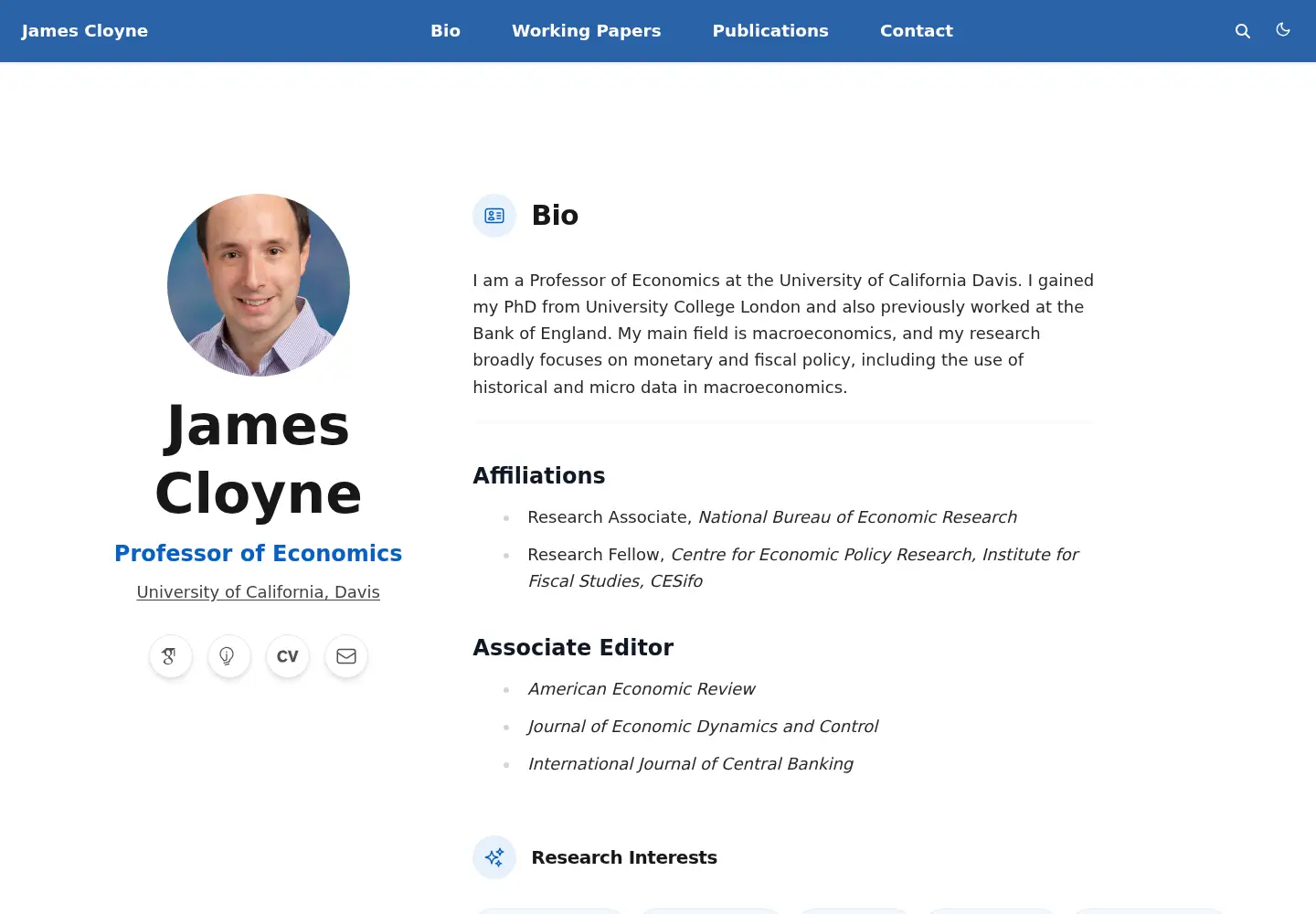 Screenshot of jamescloyne.com