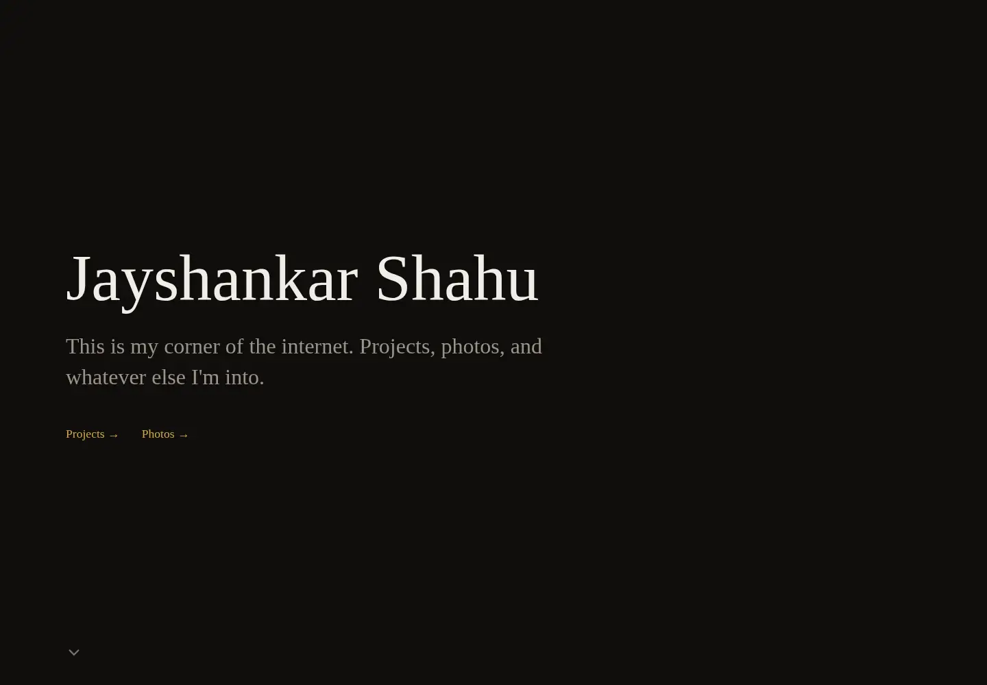 Screenshot of jayshankarshahu.com