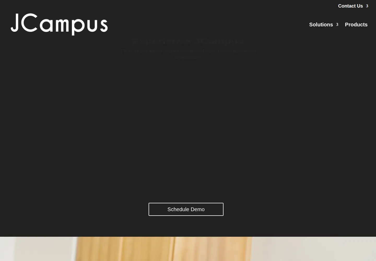 Captured homepage of jcampus.com in the current scan