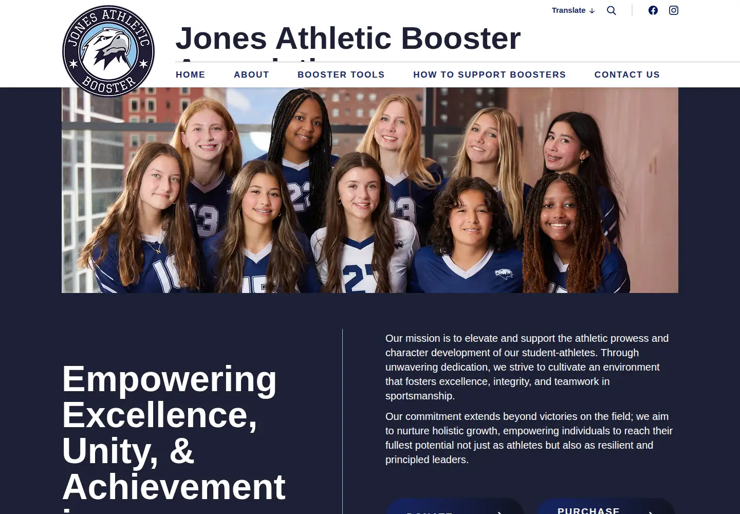 Captured homepage of jcpathleticbooster.com in the current scan