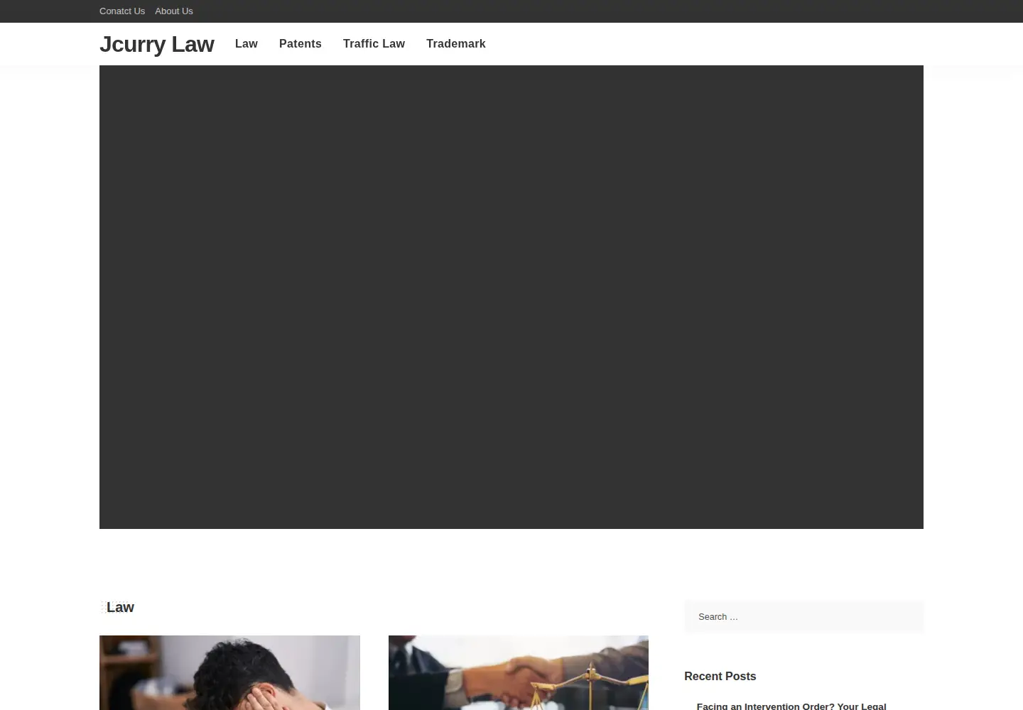 Screenshot of jcurrylaw.com