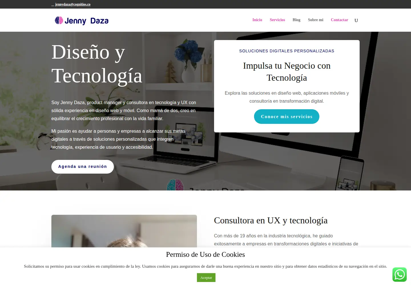 Screenshot of jennydaza.com