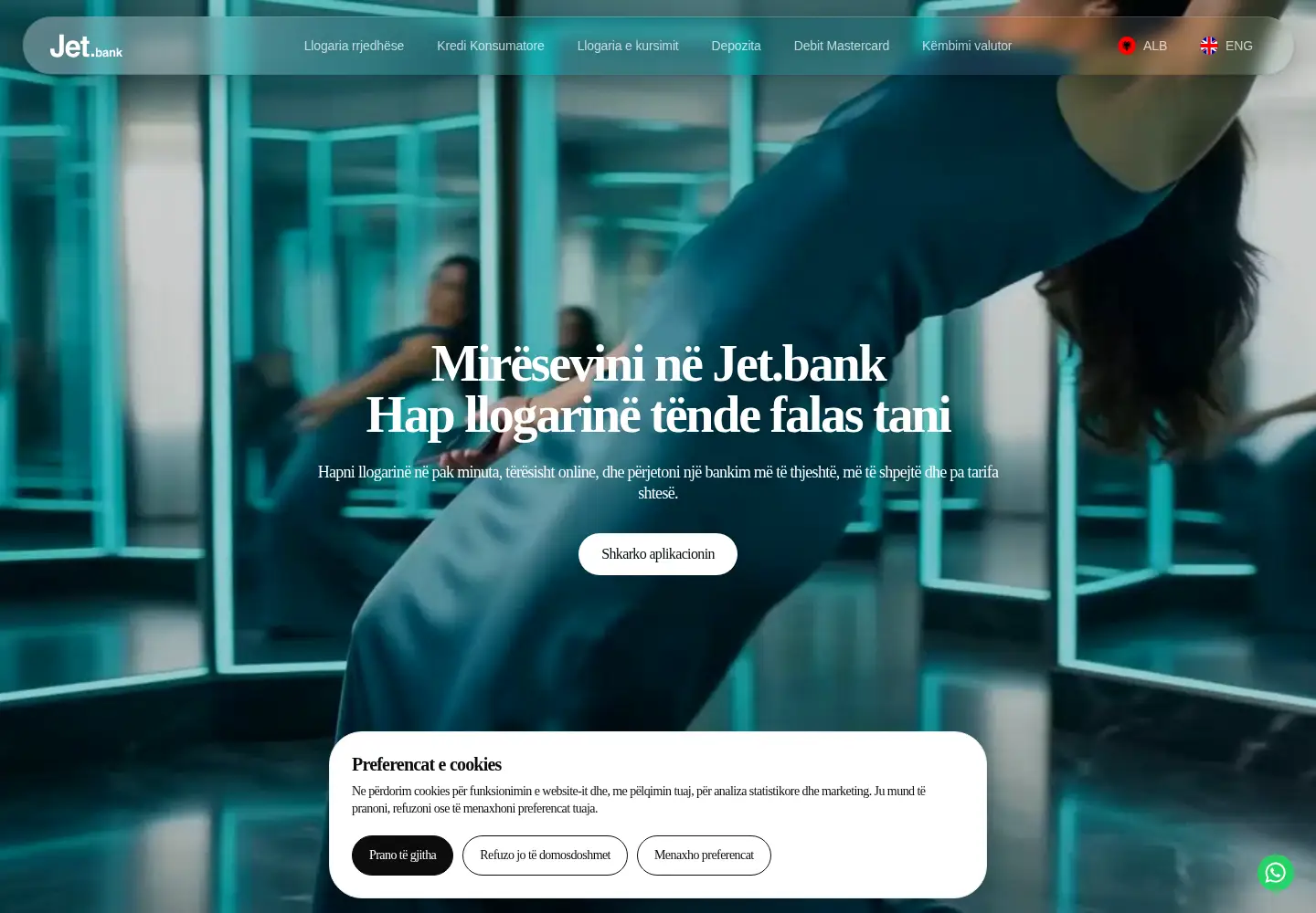 Captured homepage of jet-bank.com in the current scan