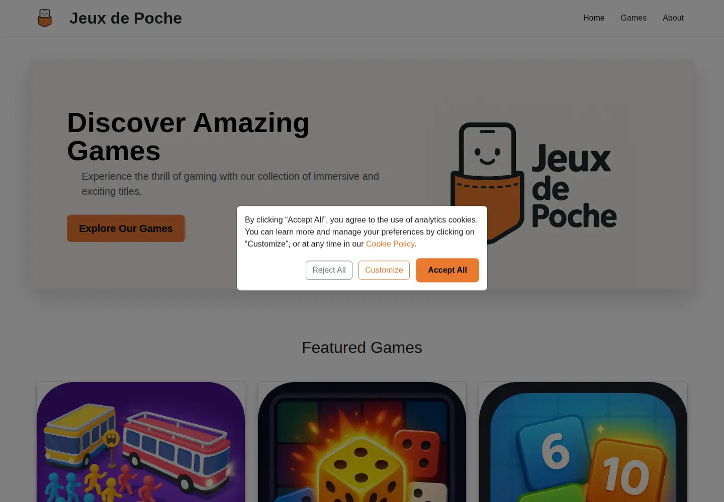 Screenshot of jeuxdepoche.com