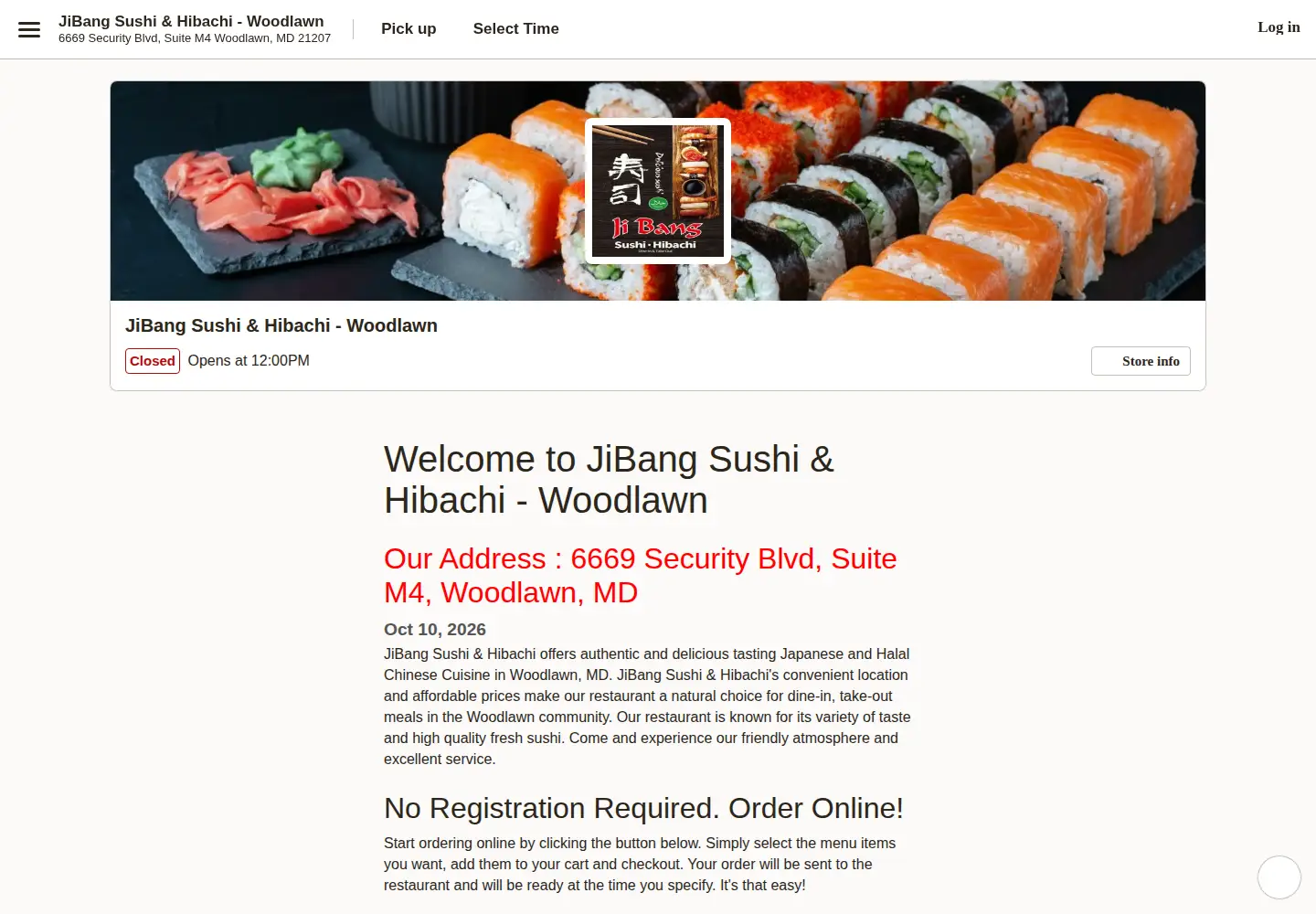 Screenshot of jibangwoodlawn.com