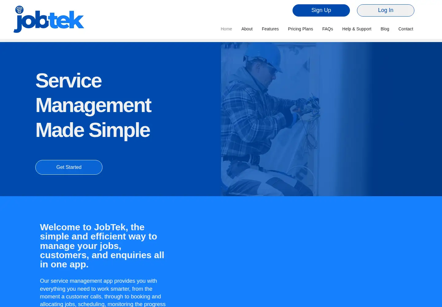 Screenshot of jobtek.com