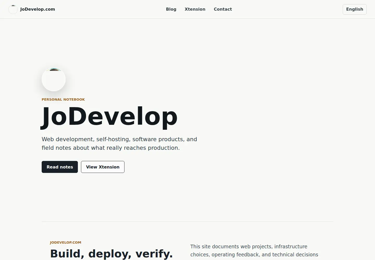 Screenshot of jodevelop.com