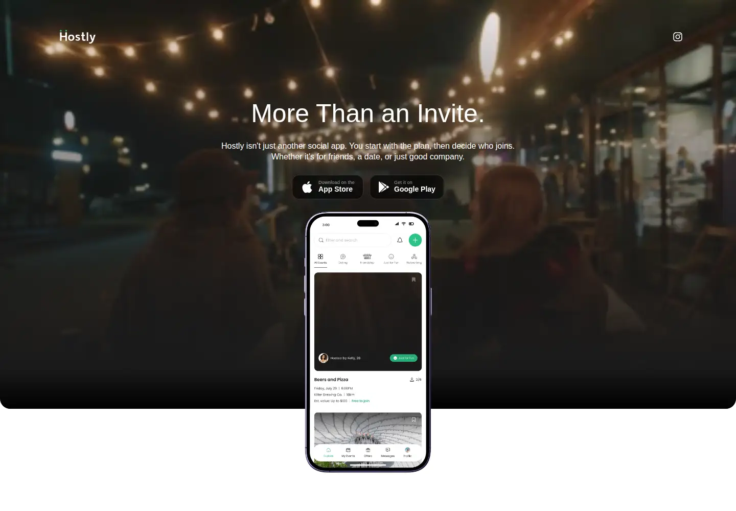 Screenshot of joinhostly.com